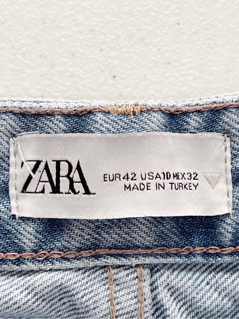 Zara High-Rise Wide Leg Jeans Denim Blogger Fave Size 10 - Picture 6 of 9